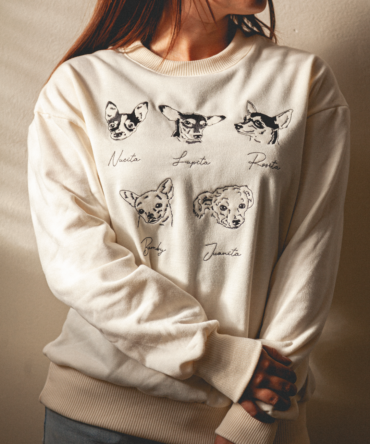 Buzo personalizado con 5 o 6 mascotas