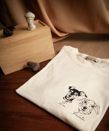 Camiseta personalizada con 2 mascotas