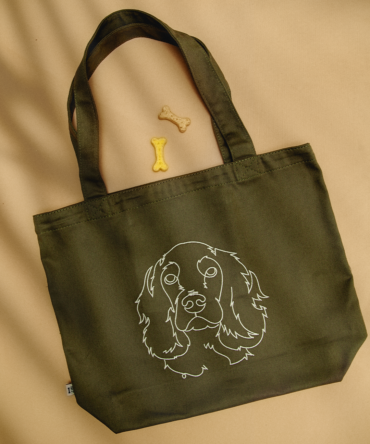 Totebag verde varias razas