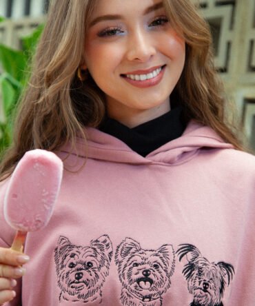 Hoodie personalizado linea 3 o 4 mascotas